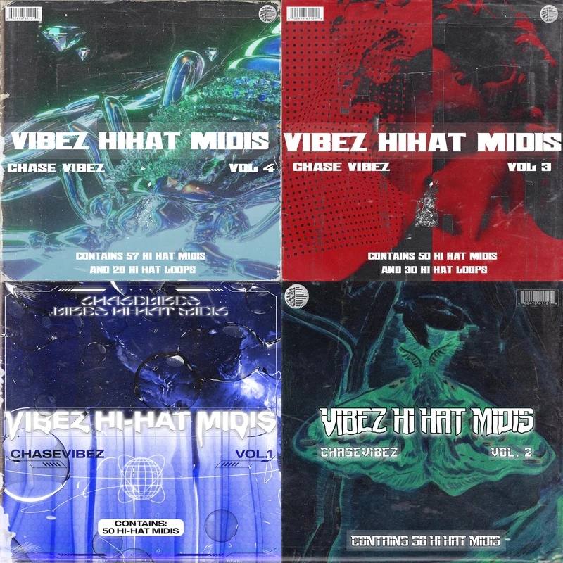 CHASE VIBEZ – THE VIBEZ Hi Hat MIDI Collection (Bundle)