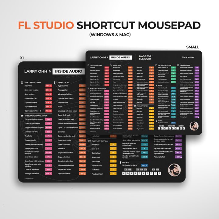 Larry Ohh - FL Studio Keyboard Shortcut Wallpapers