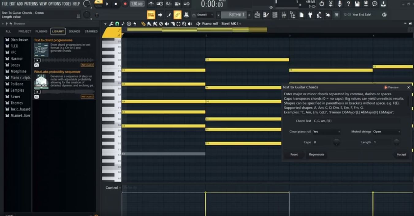 Turn Text into Guitar Chords in FL Studio