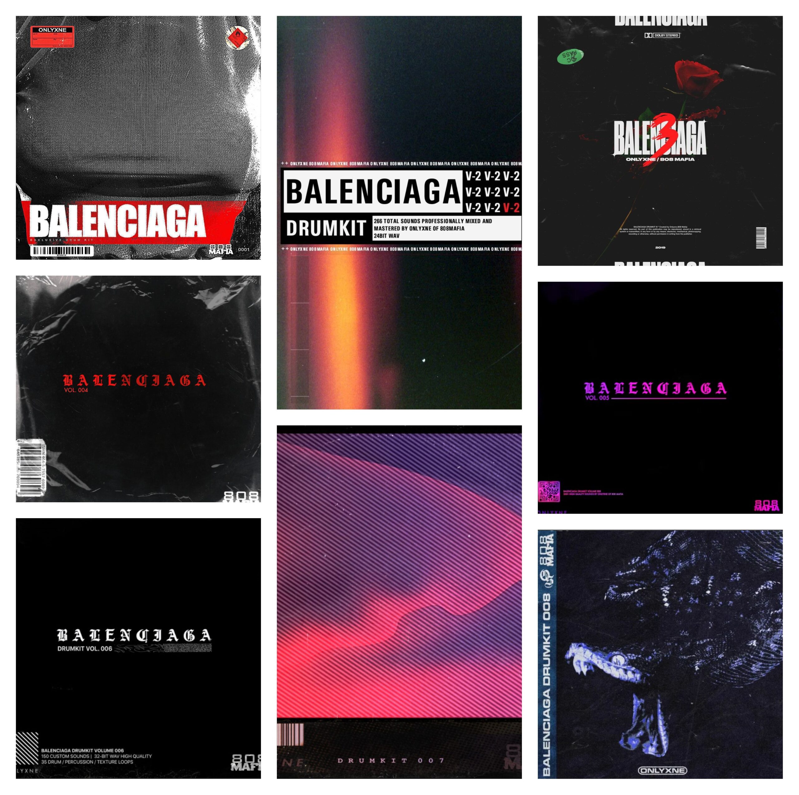 Onlyxne Of 808 Mafia - Balenciaga Drum Kit Collection