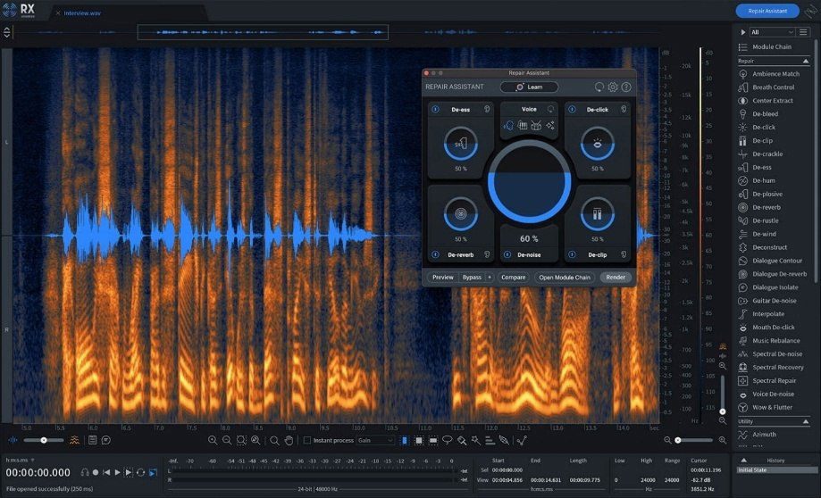 iZotope RX 11 Audio Editor Advanced MAC Free Download