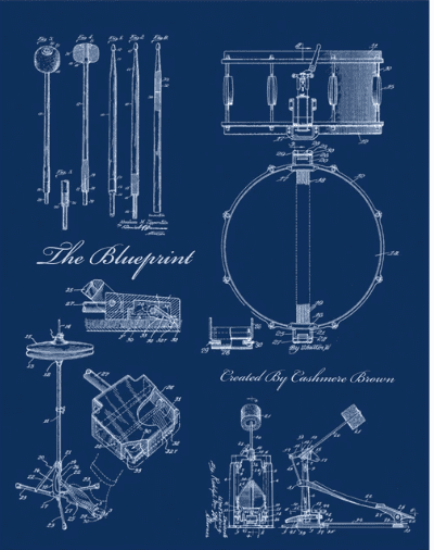 Cashmere Brown Blueprint Drum Kit Vol 1