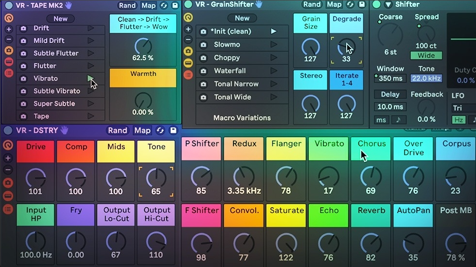 VR – Creative ableton racks vol 1